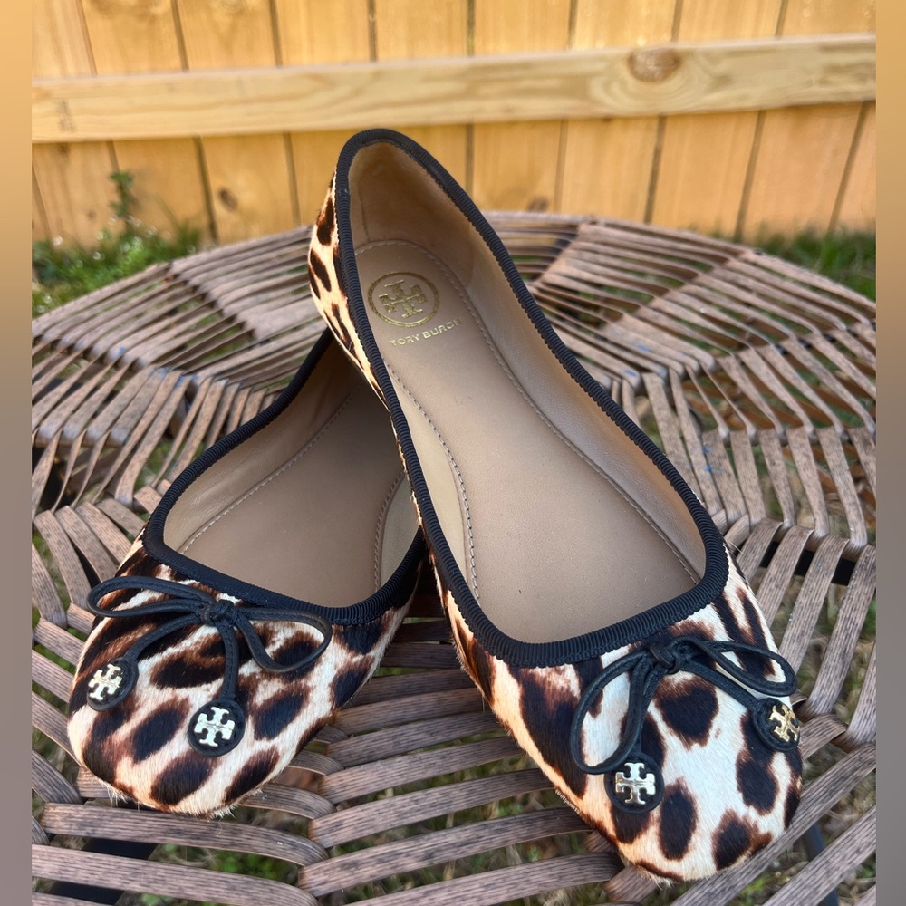 🤩TORY BURCH CHEETAH FLATS ✨😻🖤